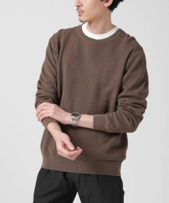 NANO universe 「NANO universe」 長袖ニット S モカ メンズ